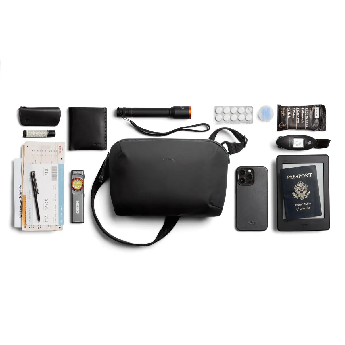 Bellroy Venture Travel Crossbody in Jet Black