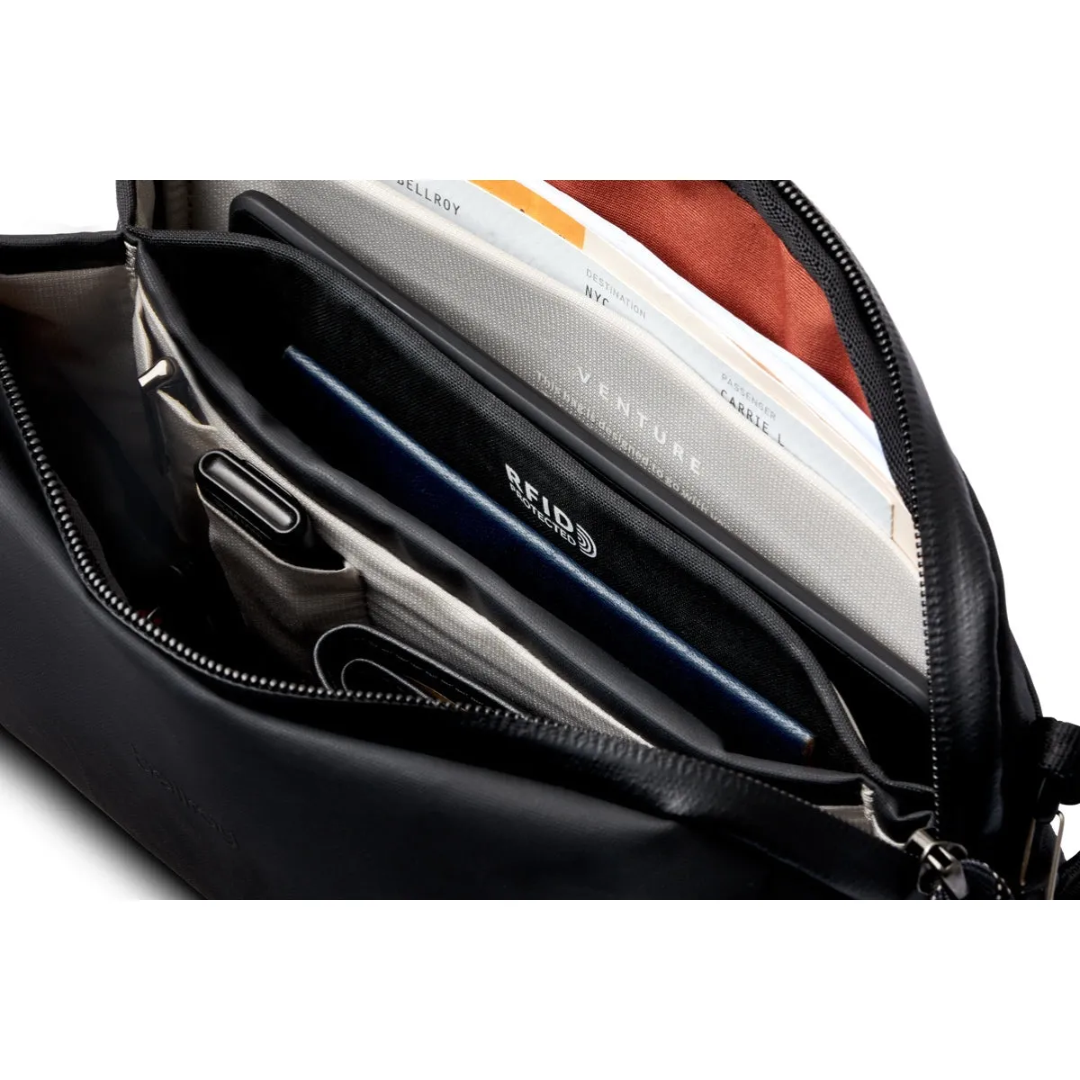 Bellroy Venture Travel Crossbody in Jet Black