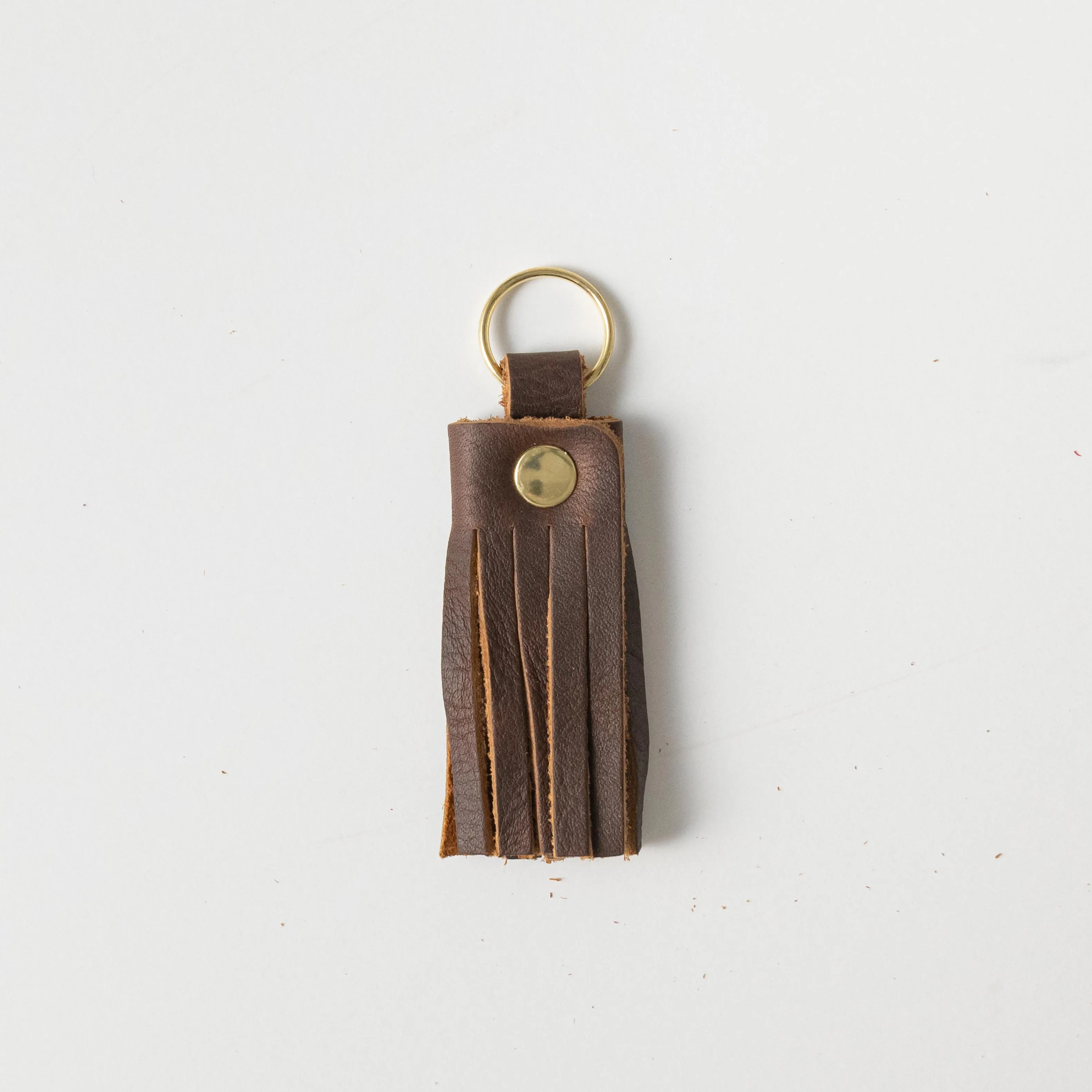 Brown Kodiak Tassel Keychain