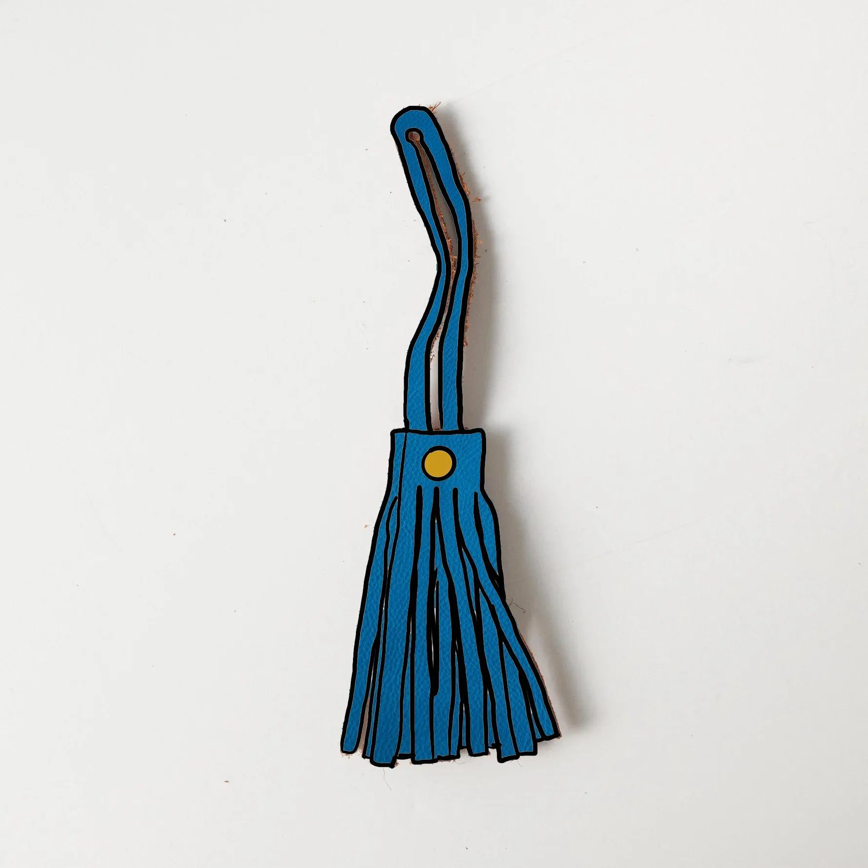 Cerulean Cypress Leather Tassel