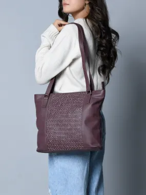 Cocoa Infusion Tote Leather Bag