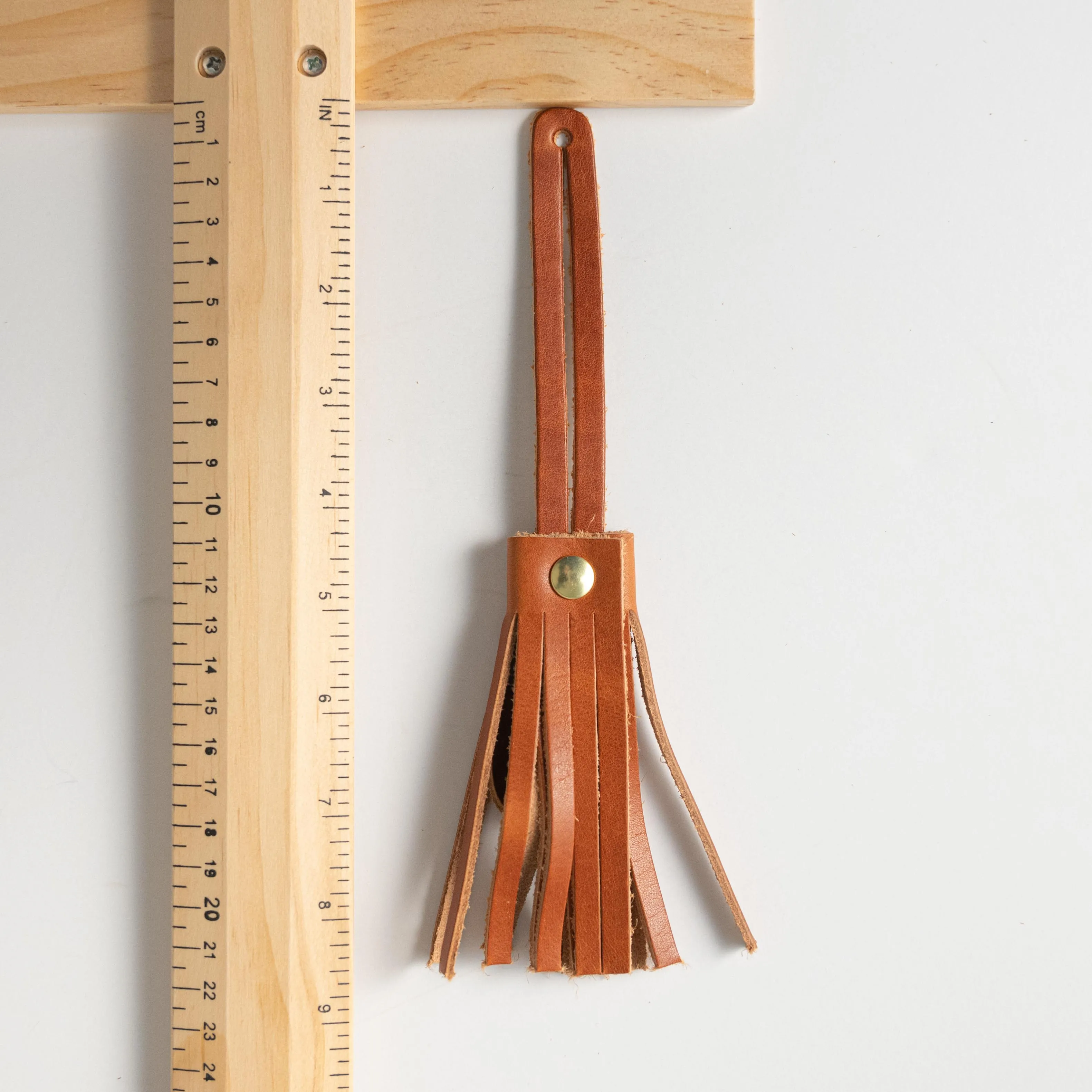 Cognac Cypress Leather Tassel