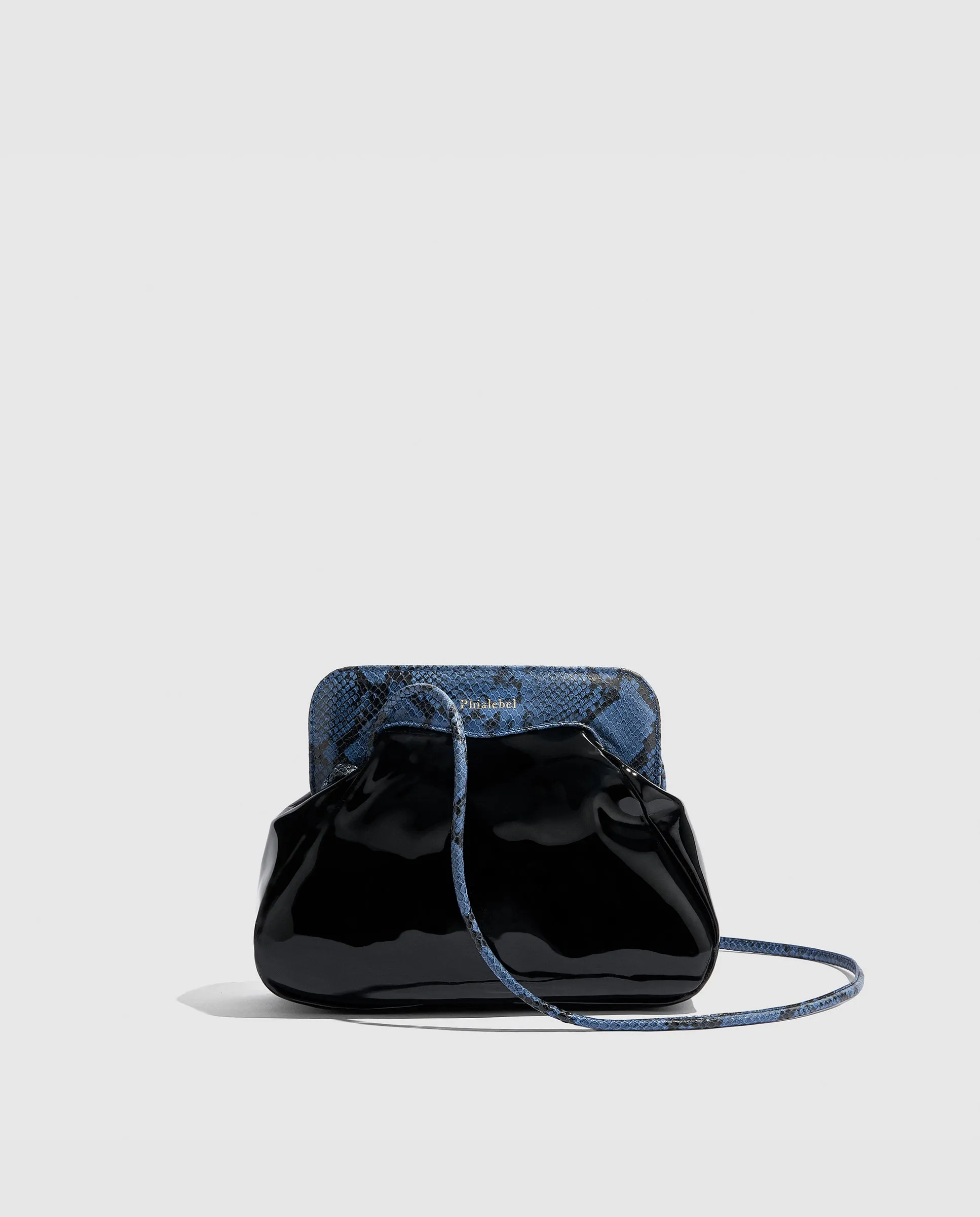 Constanza Clutch | Black Patent Leather