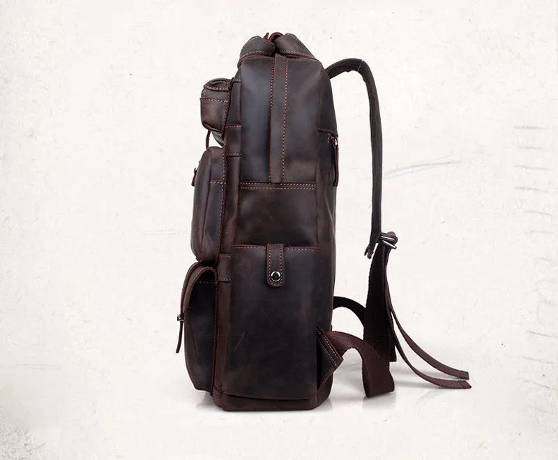 Crazy Horse Leather Backpack