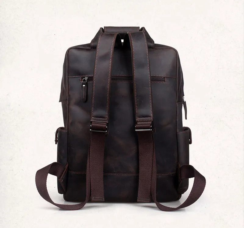 Crazy Horse Leather Backpack