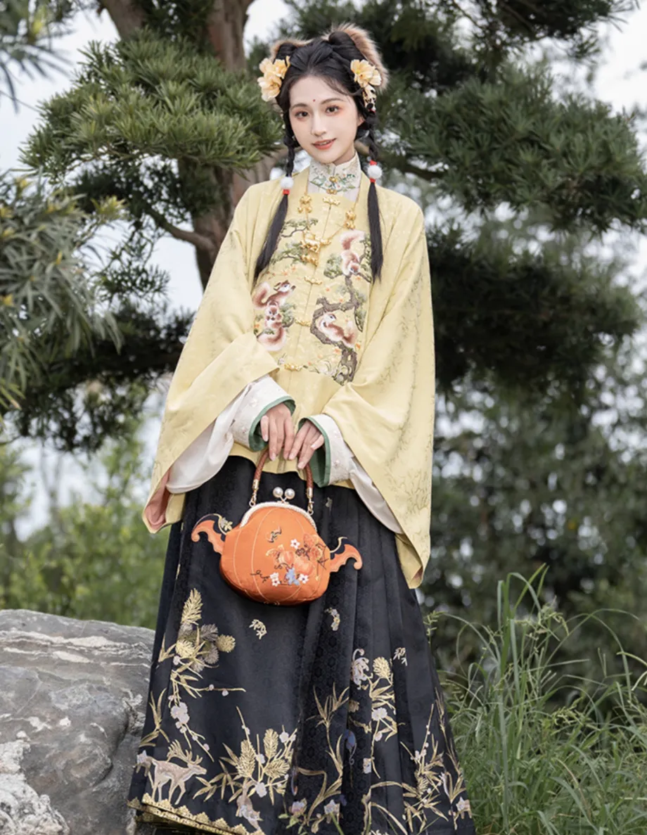 Crossbody Bag for Hanfu & Cheongsam - Spooky Pumpkin