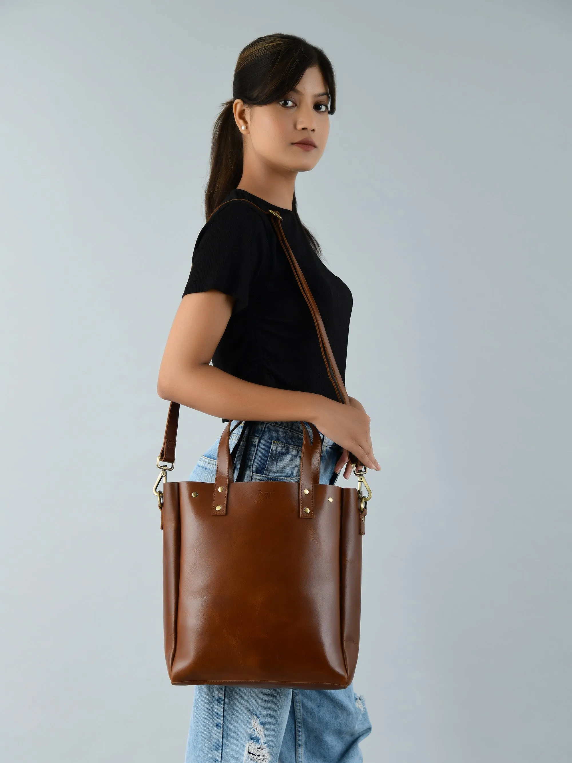 Executive Elegance Crossbody Tote