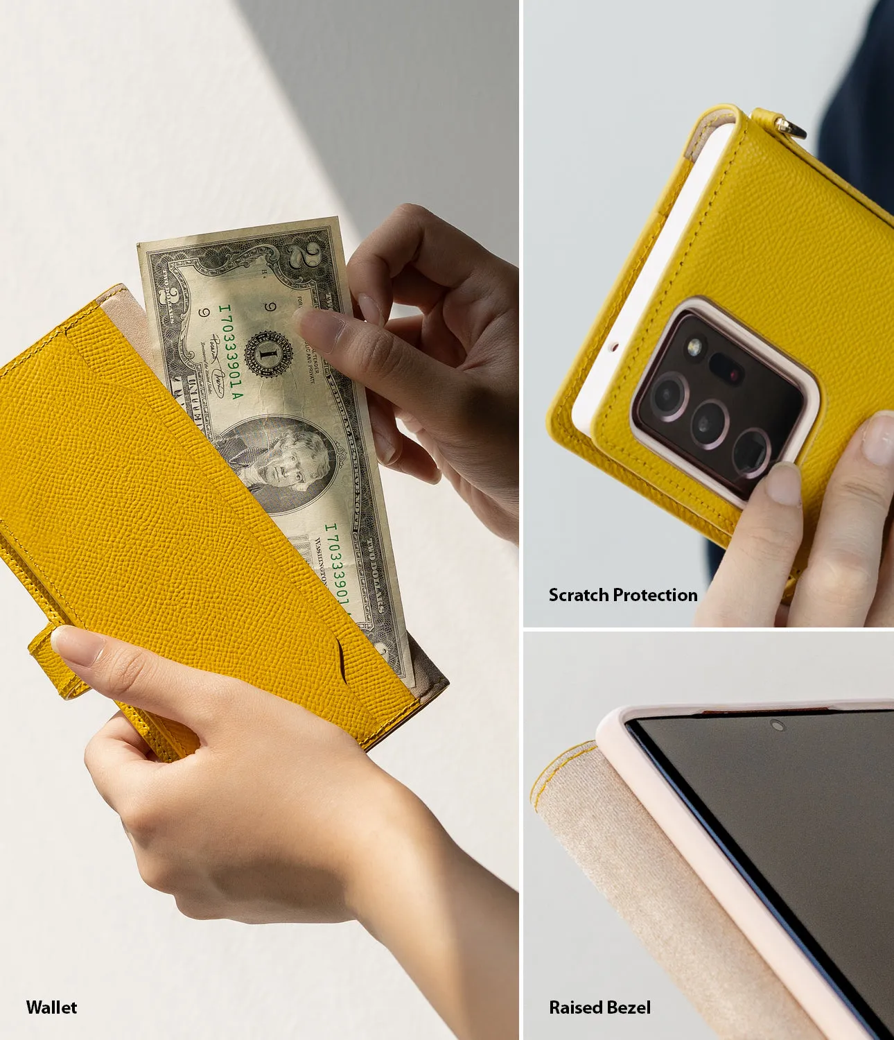 Galaxy Note 20 Ultra Case | Folio Signature Yellow