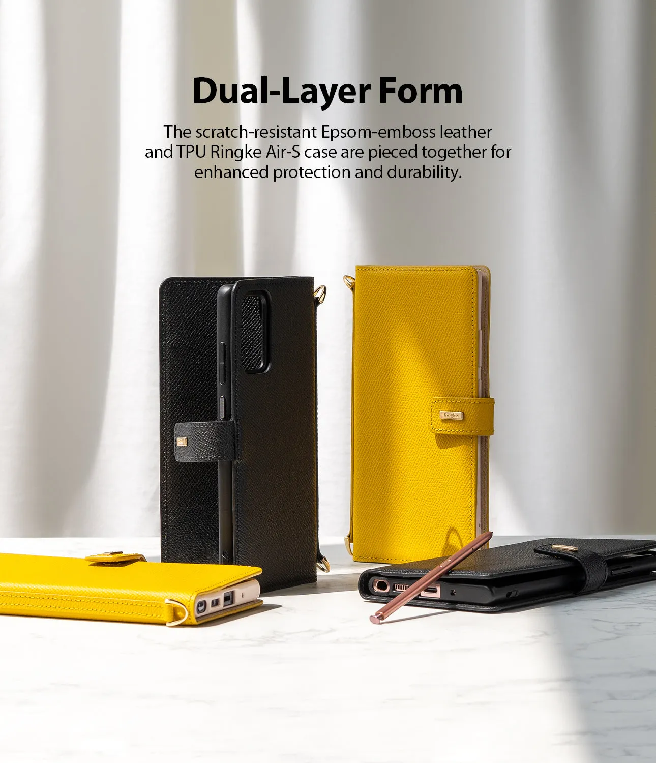 Galaxy Note 20 Ultra Case | Folio Signature Yellow