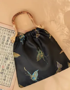 Handbag for Hanfu & Cheongsam - Onyx Butterflies