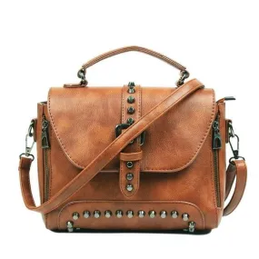 Heritage Grace: Vintage Leather Crossbody