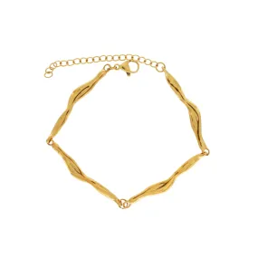 Joy Waterproof Organic Link Bracelet 18K Gold Plating