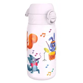 Leak Proof Kids Water Bottle, Stainless Steel, Animal Band, 400ml (13oz)