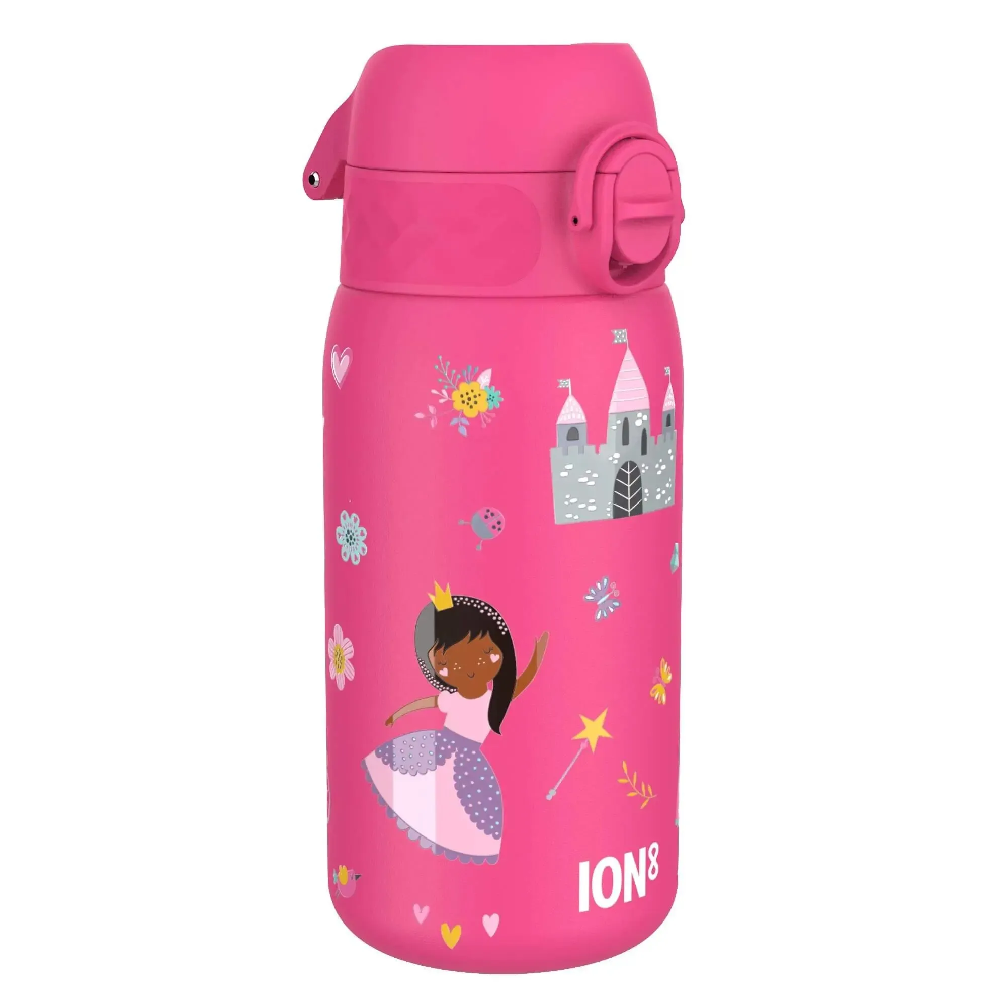 Leak Proof Kids Water Bottle, Stainless Steel, Princess, 400ml (13oz)