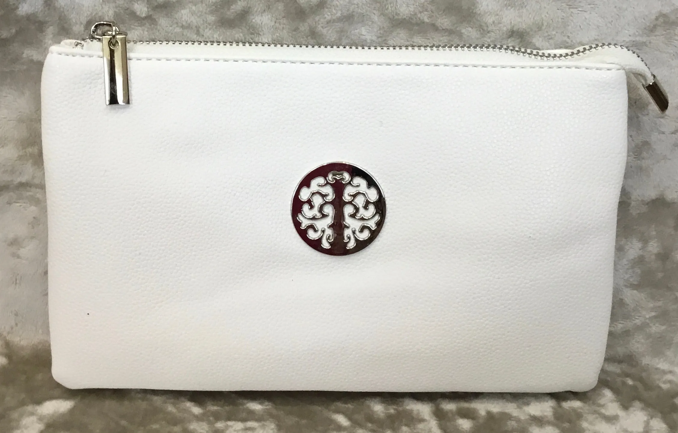 Medium Crossbody Bag With Wristlet Strap And Silver Tree Of Life Logo (Available in 21 Colours)