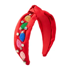 Mud Pie Holiday Beaded Headband