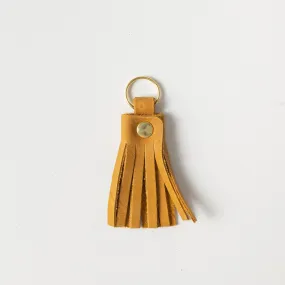 Mustard Tassel Keychain