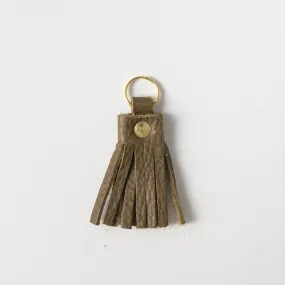 Olive Cypress Tassel Keychain